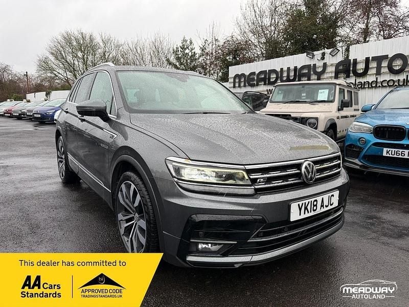 Grey Used 2018 VW Tiguan R-line SUV | £19,495 (Good price) - Image 1/2