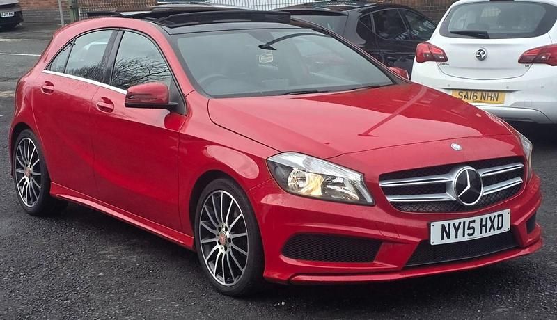 Used Mercedes A220 AMG 2015 Red Hatchback