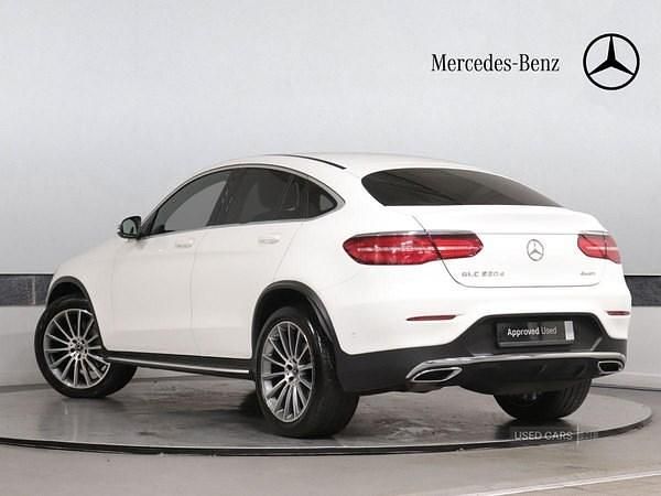 Used Mercedes GLC220 AMG line 170 HP (125 kW) 2017 White Coupe