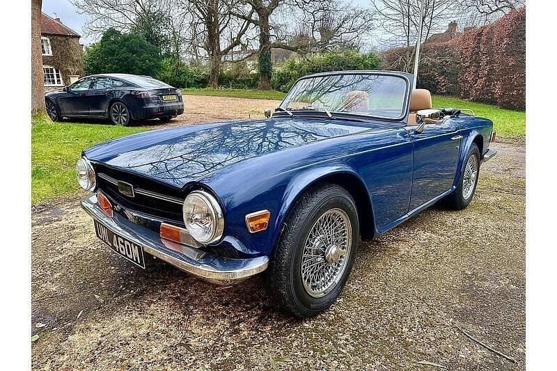 Used Triumph TR6 1973 Blue Cabriolet