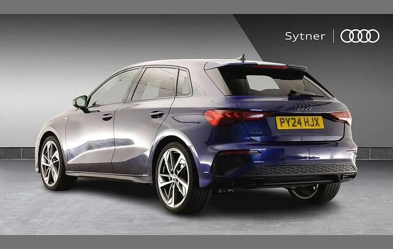 Used Audi A3 Black Edition 147 HP (108 kW) 2024 Blue Hatchback