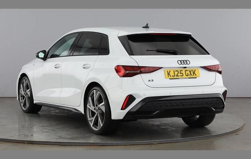 Used Audi A3 Black Edition 150 HP (110 kW) 2025 White Hatchback