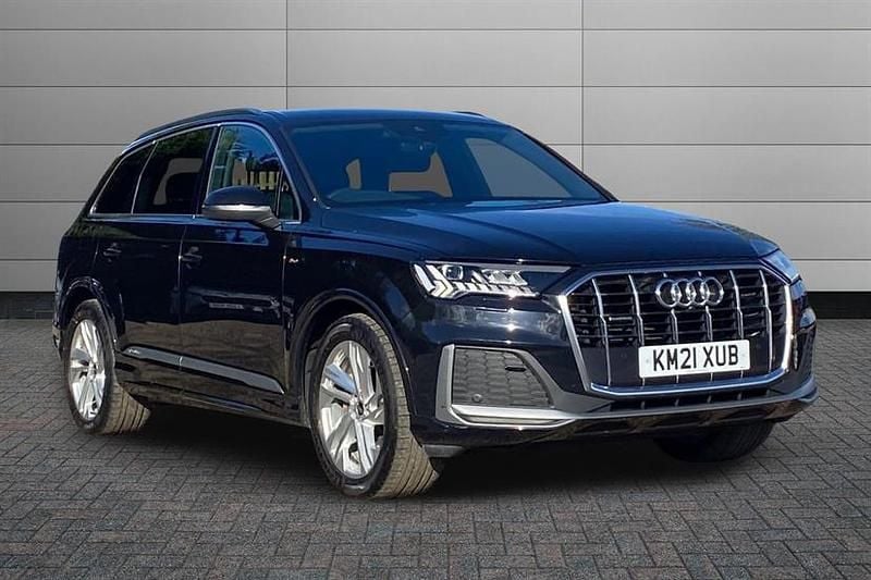 Black Used 2021 Audi Q7 S-Line SUV | £35,750 (Fair price) - Image 1/4