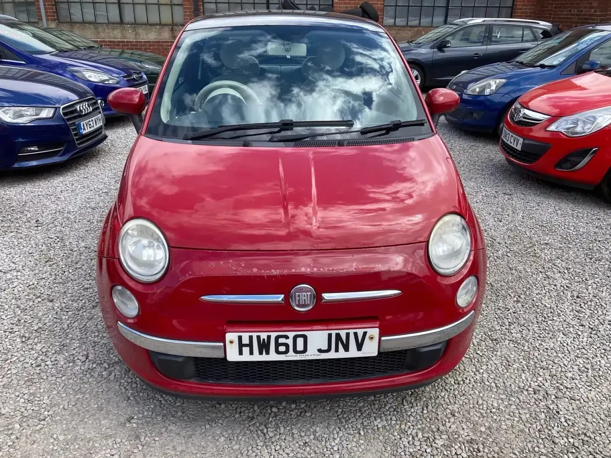 Used Fiat 500 Lounge 69 HP (50 kW) 2010 Red Hatchback