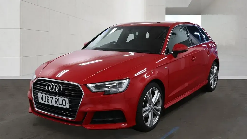 Used Audi A3 S-Line 150 HP (110 kW) 2017 Red Hatchback