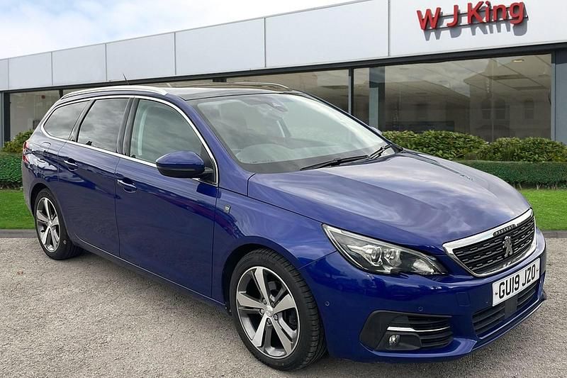 Blue Used 2019 Peugeot 308 GT-line Estate | £9,795 (Fair price) - Image 1/3