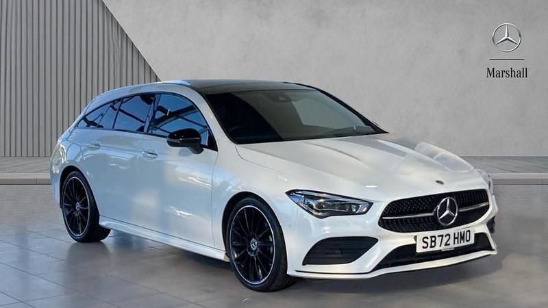 Used Mercedes CLA180 AMG Line Premium Plus 136 HP (100 kW) 2023 Polar white Sedan