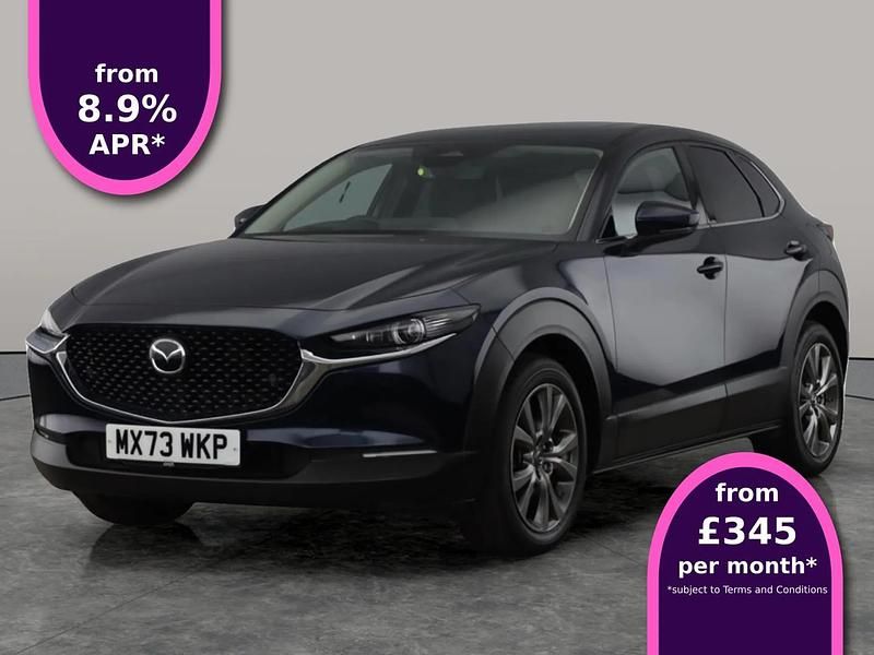 Blue Used 2023 Mazda CX-30 Exclusive-Line SUV | £23,302 (A bit pricey) - Image 1/4