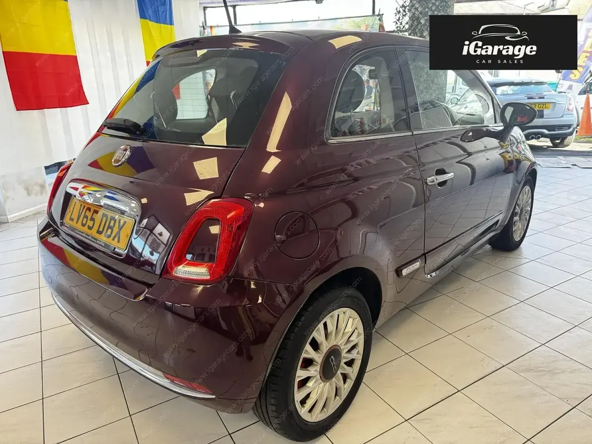 Used Fiat 500 Lounge 105 HP (77 kW) 2015 Red Hatchback