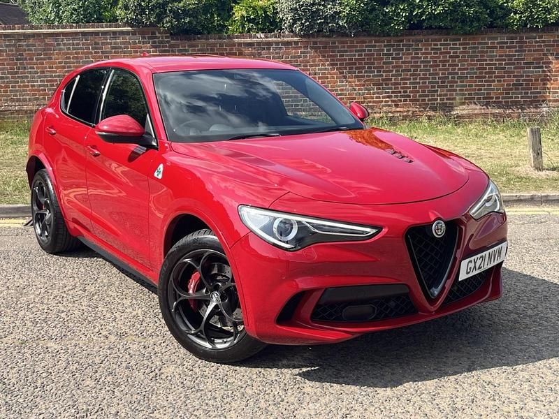 Red Used 2021 Alfa Romeo Stelvio Quadrifoglio SUV | £42,599 (Good price) - Image 1/4