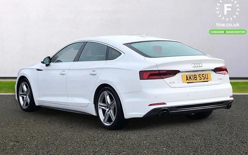 Used Audi A5 Sportback S-Line 190 HP (139 kW) 2018 White Hatchback