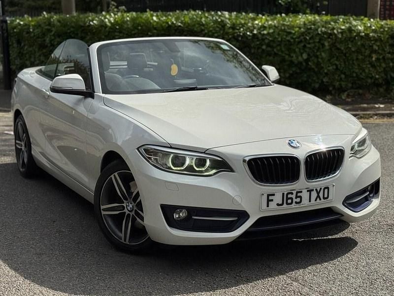 White Used 2015 BMW 220 Sport Line Cabriolet | £9,495 (Fair price) - Image 1/4