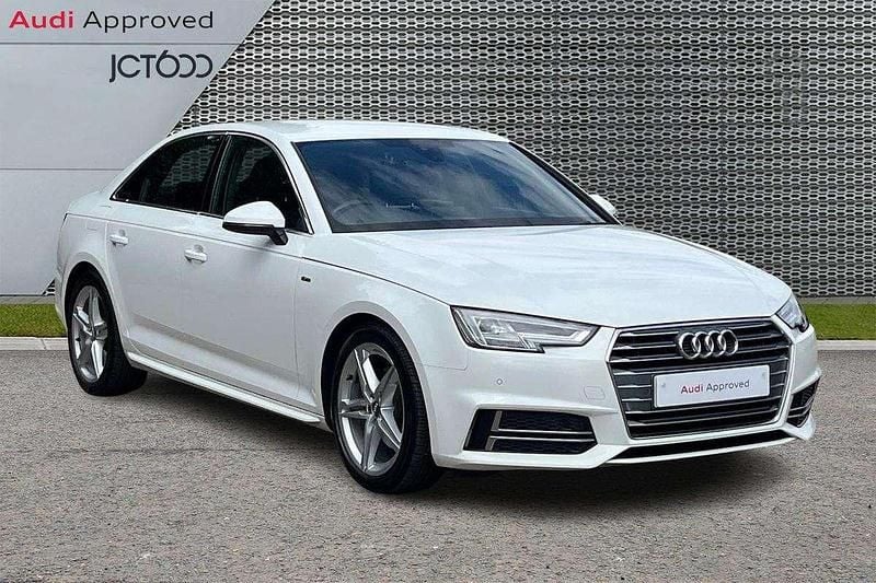 White Used 2018 Audi A4 S-Line Sedan | £13,755 (Fair price) - Image 1/4