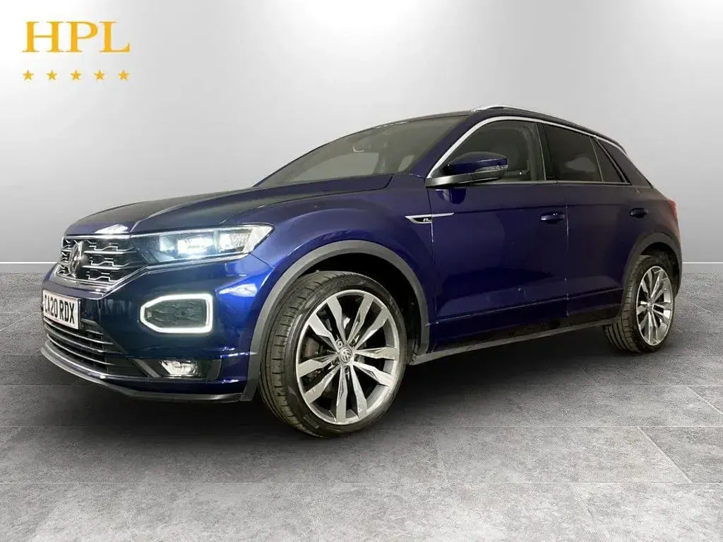 Used VW T-Roc R-line 150 HP (110 kW) 2020 Blue SUV