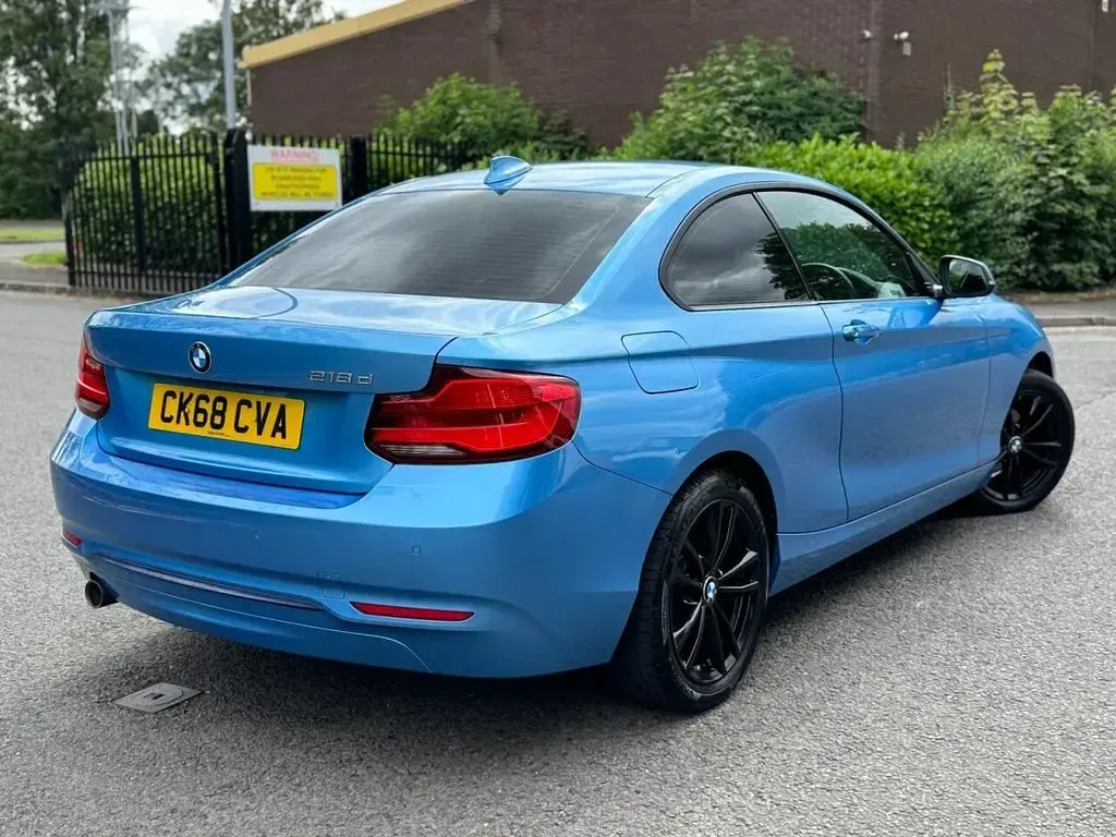 Used BMW 218 Sport Line 2018 Blue Coupe