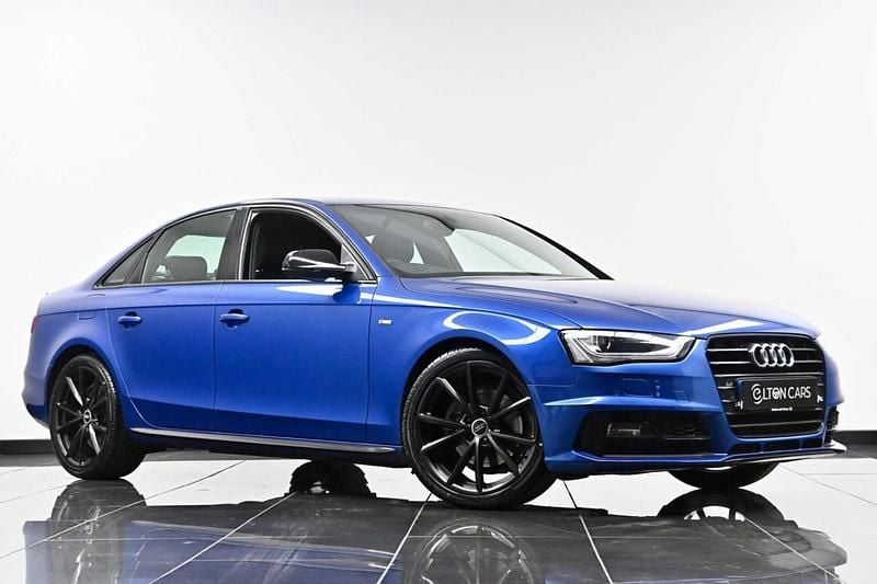Used Audi A4 Black Edition 177 HP (130 kW) 2015 Blue Sedan