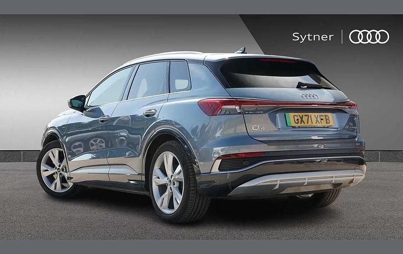 Used Audi Q4 e-tron S-Line 150 kW (204 HP) 2021 Blue SUV