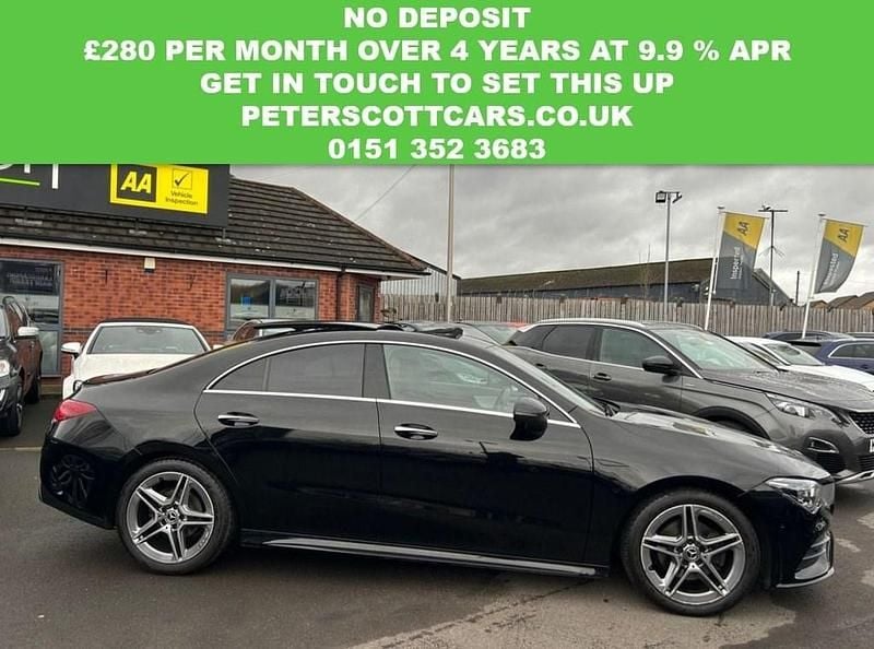 Used Mercedes CLA180 AMG line 136 HP (100 kW) 2021 Black Sedan