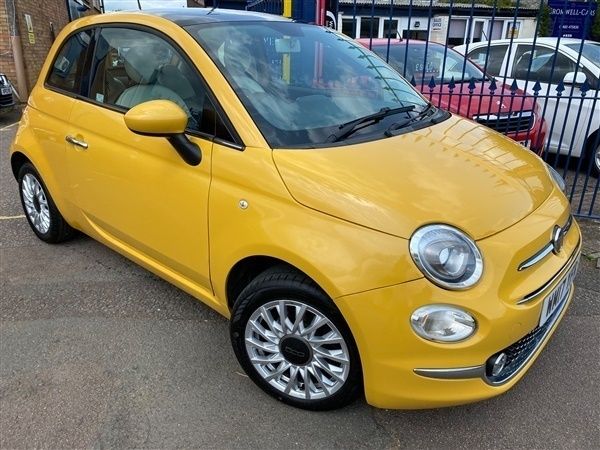 Yellow Used 2017 Fiat 500 Lounge Hatchback | £4,995 (Super price) - Image 1/1