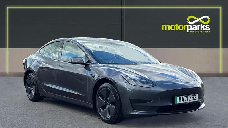Grey metallic Used 2021 Tesla Model 3 Standard Range Sedan | £16,250 (Fair price) - Image 1/4