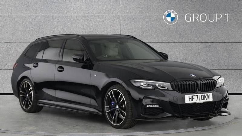 Black Used 2021 BMW 330 M Sport Estate | £34,850 - Image 1/4