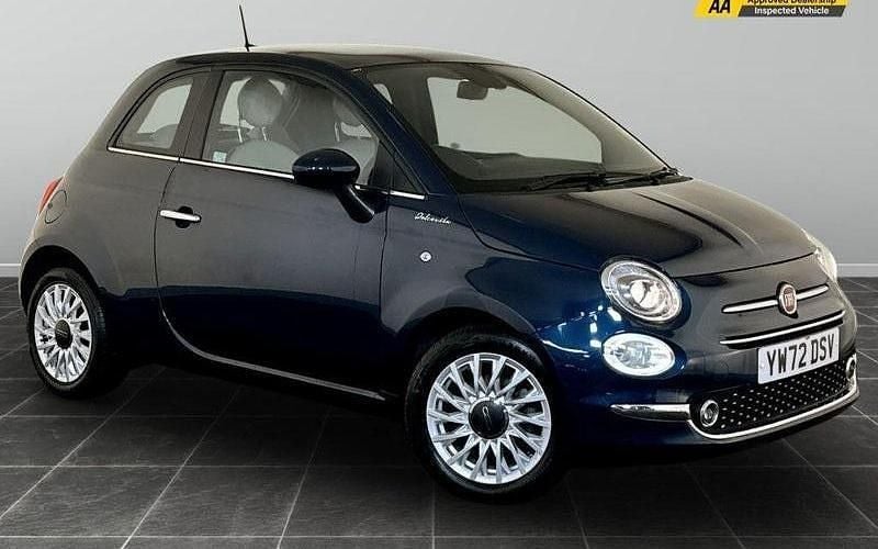 Blue Used 2022 Fiat 500 Dolcevita Hatchback | £8,295 (Good price) - Image 1/2