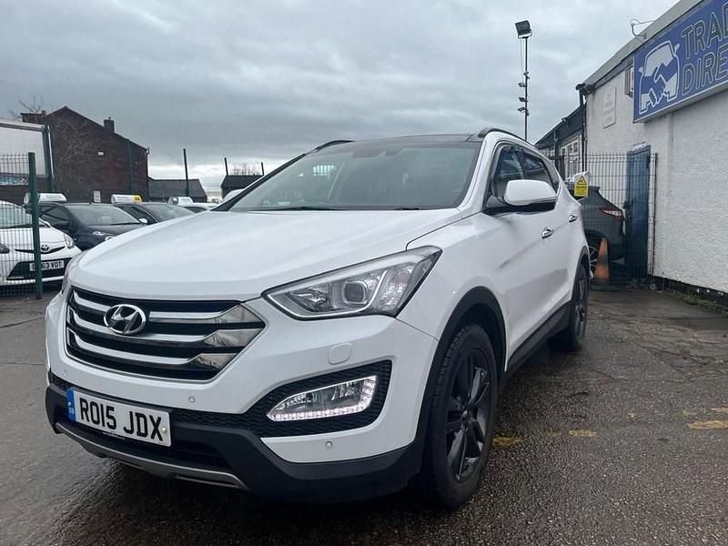 White Used 2015 Hyundai Santa Fe Premium SE SUV | £10,895 (Fair price) - Image 1/4