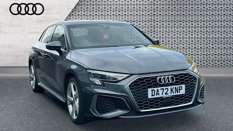 Grey Used 2022 Audi A3 S-Line Hatchback | £21,444 (Fair price) - Image 1/4
