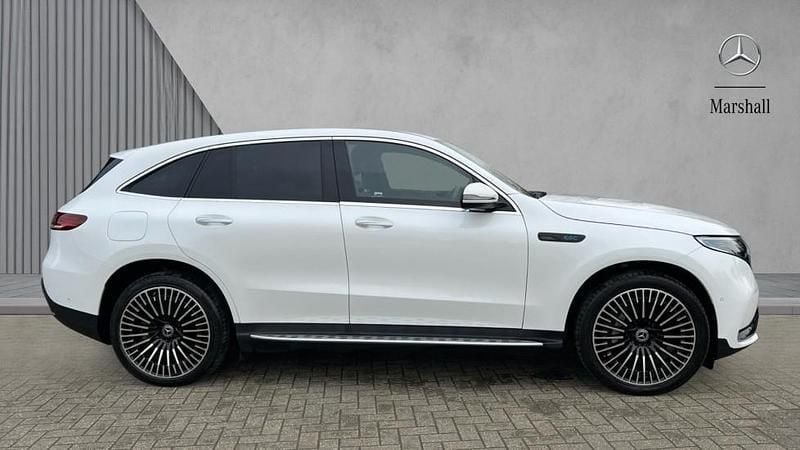 Used Mercedes EQC400 AMG Line Premium 300 kW (408 HP) 2023 Manufaktur opalite white bright SUV