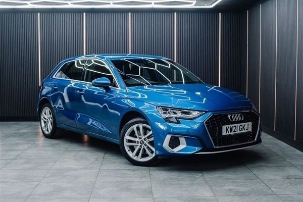 Blue Used 2021 Audi A3 Sportback Sport Hatchback | £16,490 (Fair price) - Image 1/1
