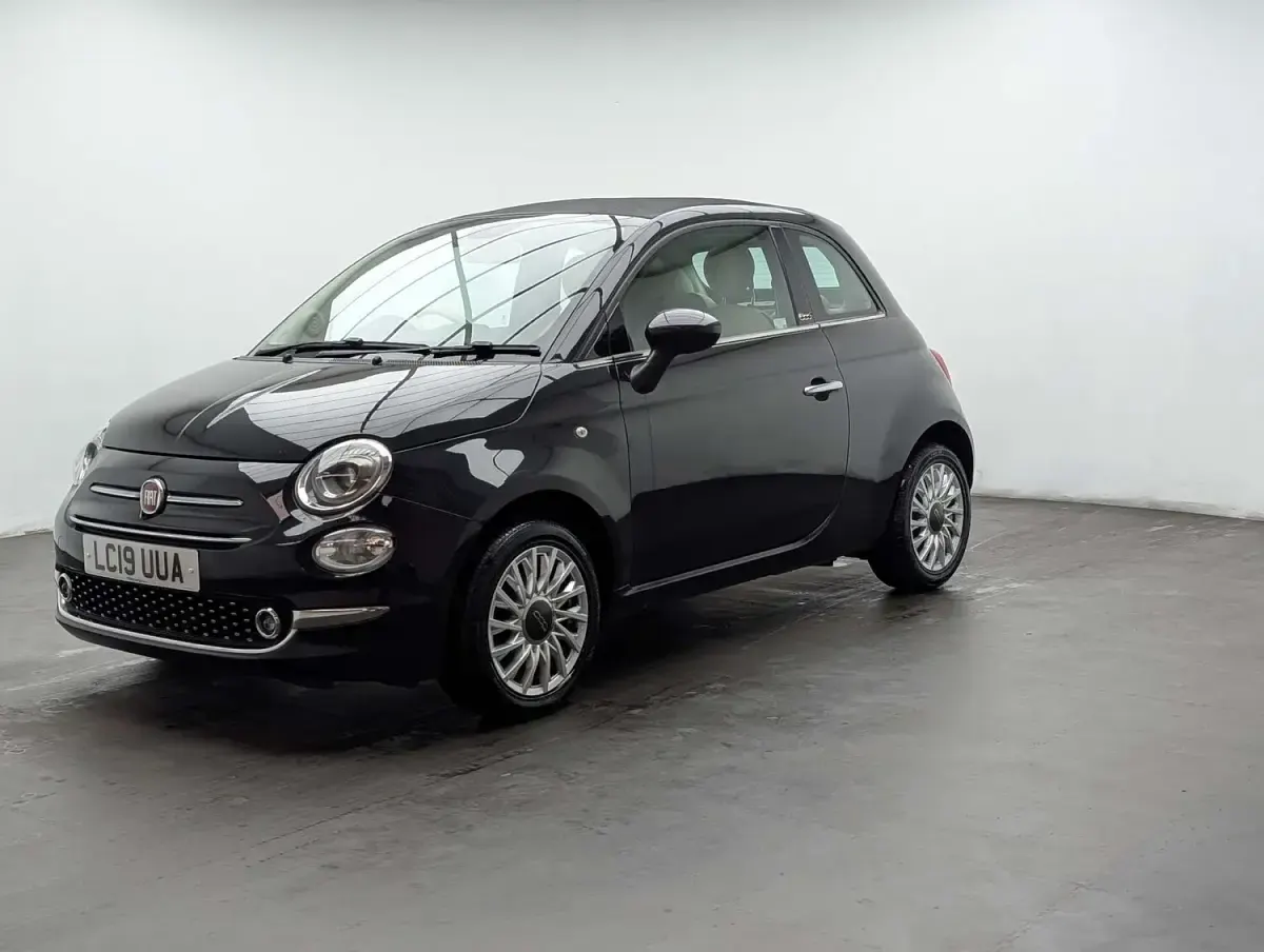 Used Fiat 500C Lounge 2019 Black Cabriolet