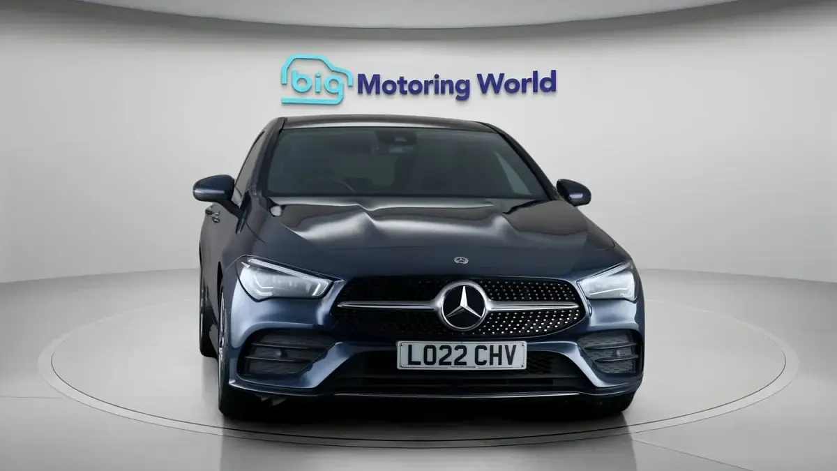 Used Mercedes CLA250 AMG Line Premium Plus 224 HP (164 kW) 2022 Blue Coupe