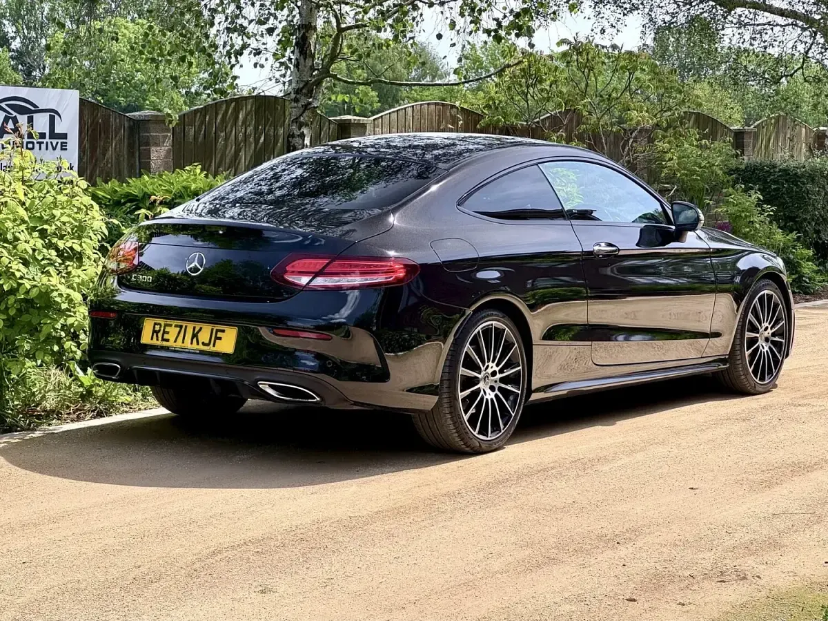 Used Mercedes C300 AMG line 2021 Black Coupe