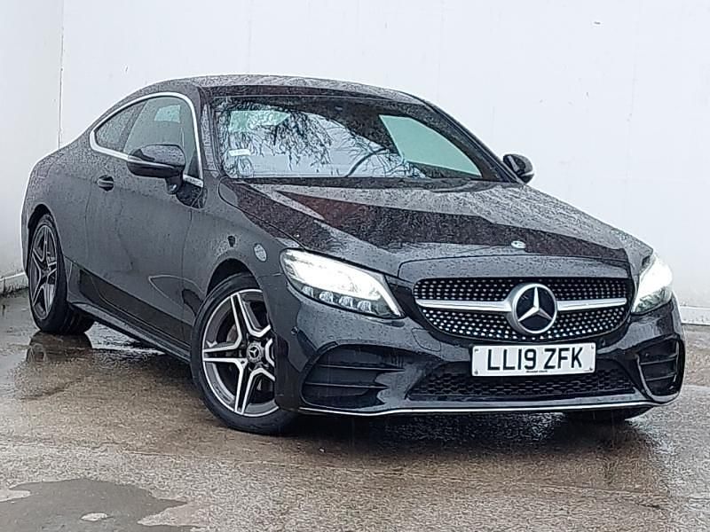 Used Mercedes C200 AMG line 184 HP (135 kW) 2019 Black Coupe
