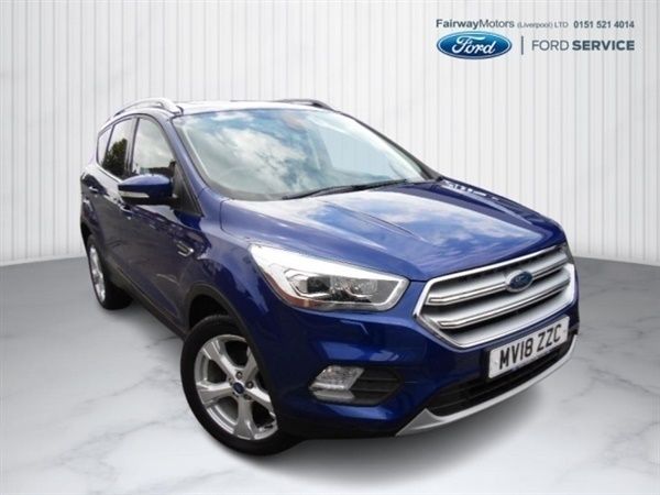 Deep impact blue Used 2018 Ford Kuga Titanium X SUV | £13,999 (Fair price) - Image 1/1