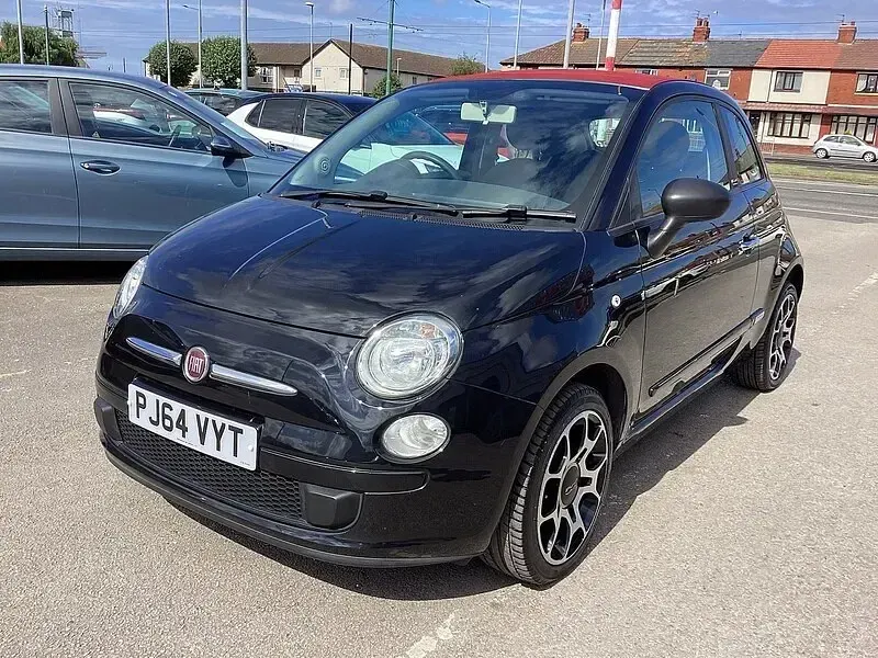 Used Fiat 500 Pop 69 HP (50 kW) 2014 Black Cabriolet