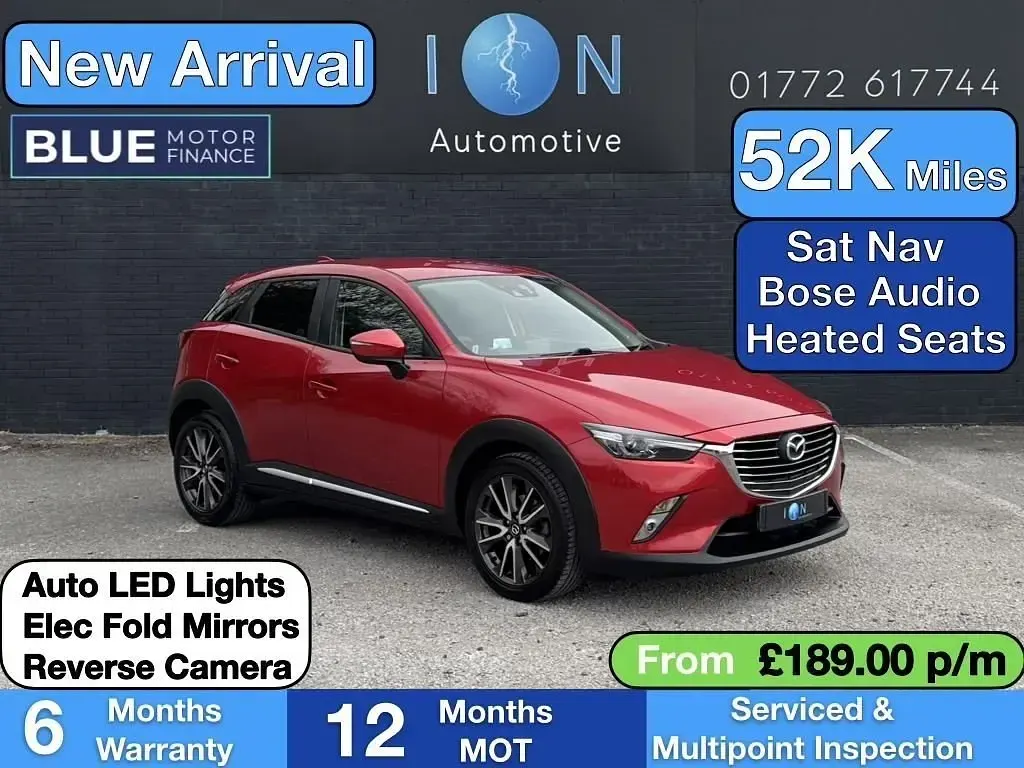 Begagnad Mazda CX-3 Inclusive 121 HK (88 kW) 2015 Röd SUV