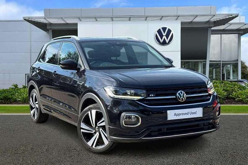 Deep black Used 2021 VW T-Cross R-line SUV | £17,247 (Fair price) - Image 1/4