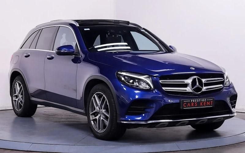 Blue Used 2018 Mercedes GLC250 AMG Line Premium Estate | £19,171 (Fair price) - Image 1/4