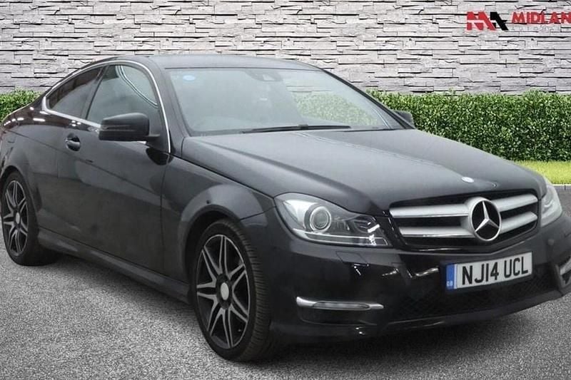 Begagnad Mercedes C220 AMG 2014 Svart Sportkupé