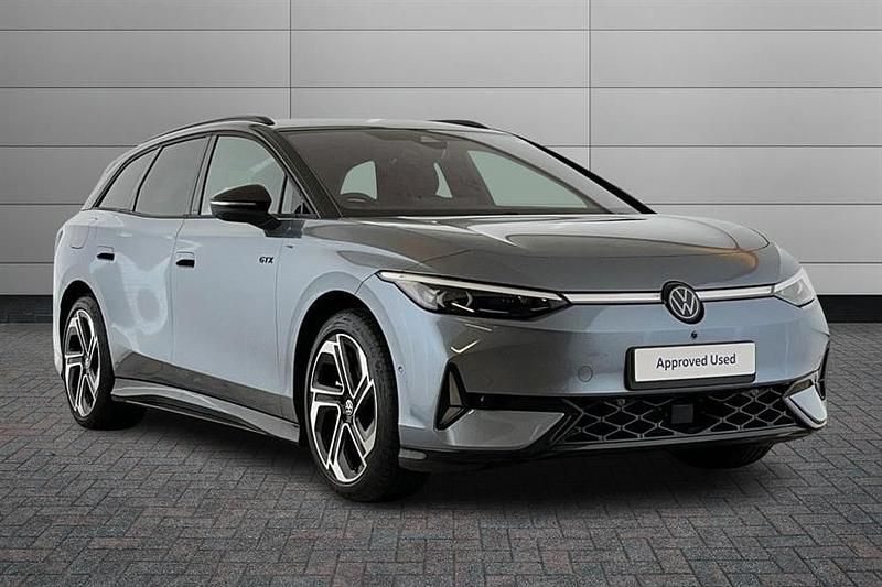 Used VW ID.7 GTX 250 kW (340 HP) 2025 Stone washed blue with black roof Hatchback