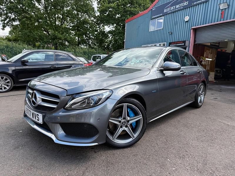Used Mercedes C350e AMG line 293 HP (215 kW) 2017 Grey Sedan