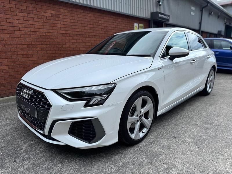 White Used 2022 Audi A3 Sportback S-Line Hatchback | £17,950 (Good price) - Image 1/3