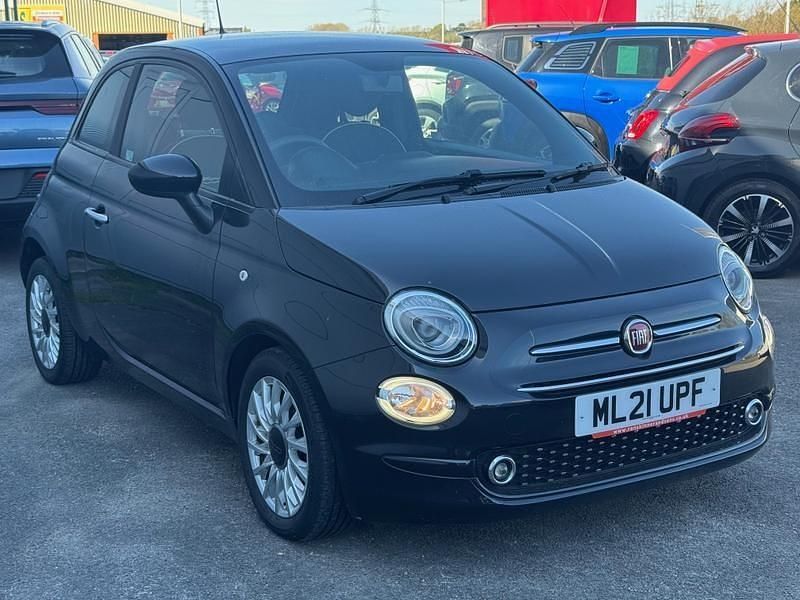 Used Fiat 500 Lounge 70 HP (51 kW) 2021 Black Hatchback
