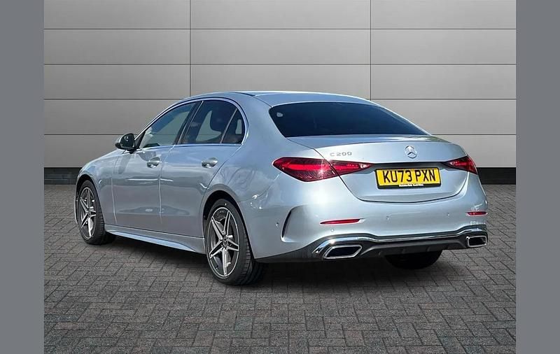 Used Mercedes C200 AMG line 201 HP (147 kW) 2024 Silver Sedan