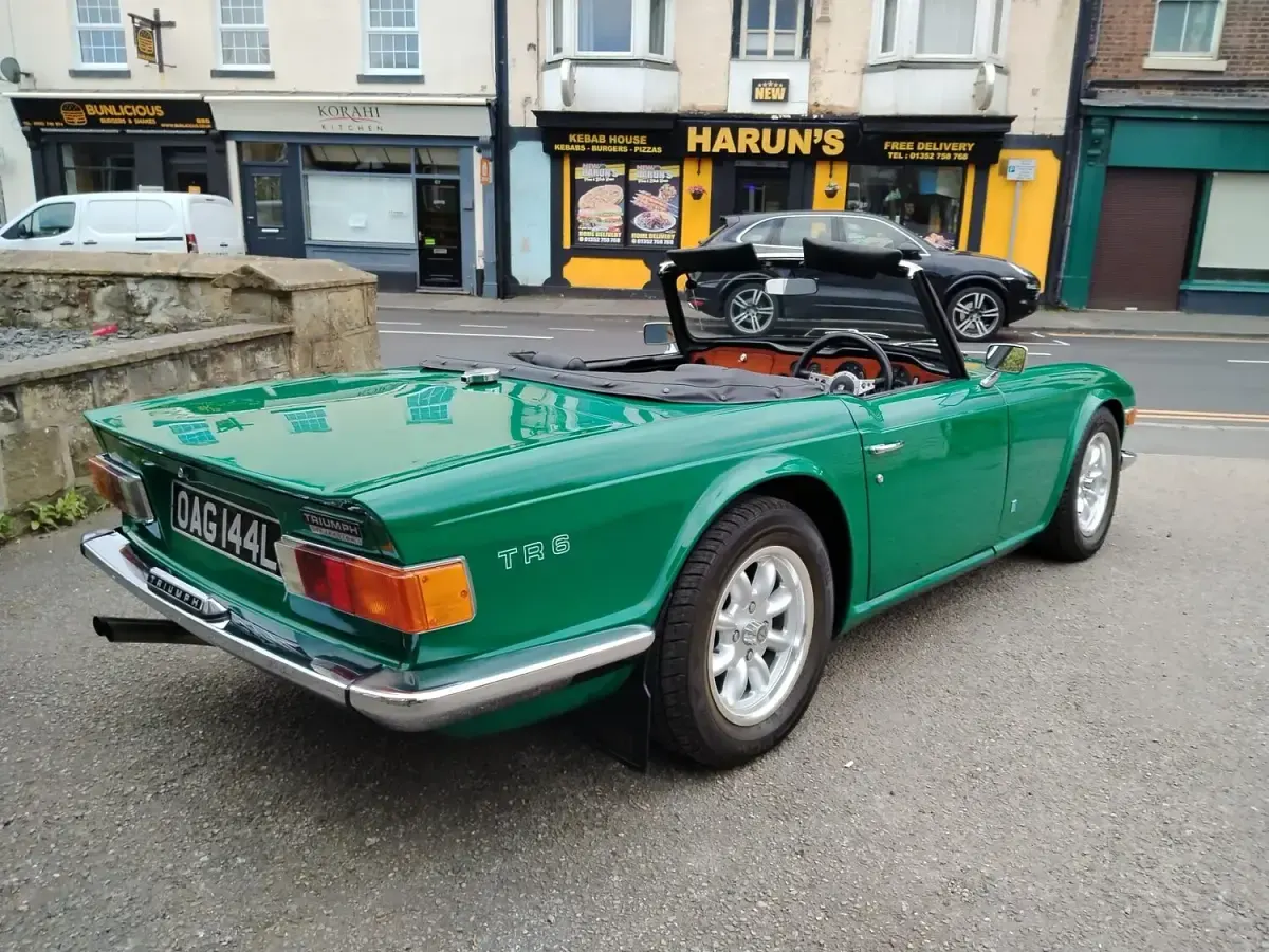 Used Triumph TR6 150 HP (110 kW) 1973 Green Cabriolet