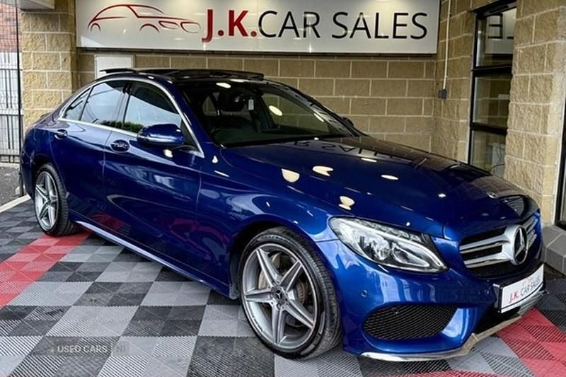 Blue Used 2017 Mercedes C250 AMG Line Premium Sedan | £13,295 (Fair price) - Image 1/1