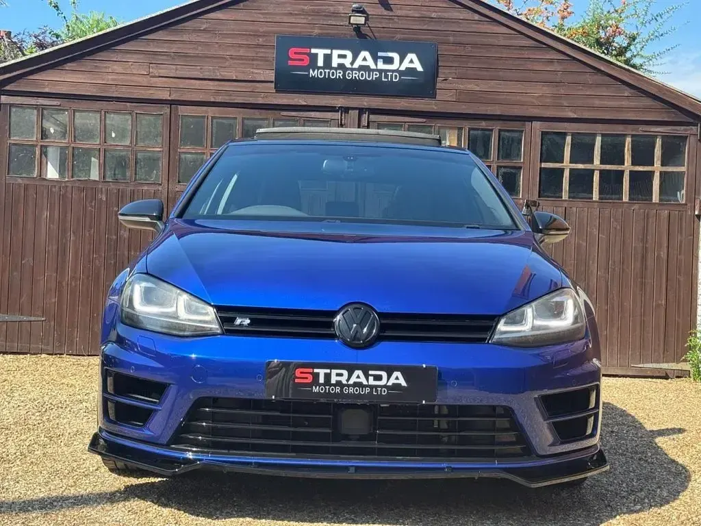 Used VW Golf VII R 295 HP (216 kW) 2014 Blue Hatchback