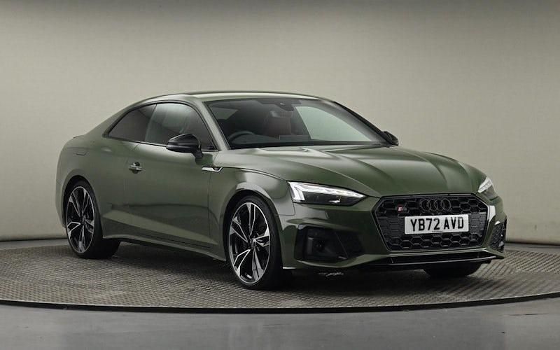 District green metallic Used 2023 Audi S5 Black Edition Coupe | £41,200 - Image 1/4