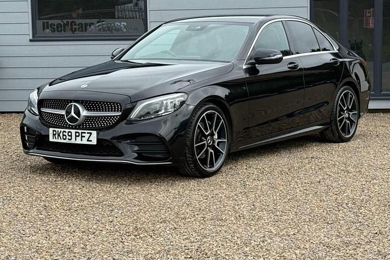 Black Used 2019 Mercedes C220 AMG line Sedan | £16,750 (Fair price) - Image 1/1